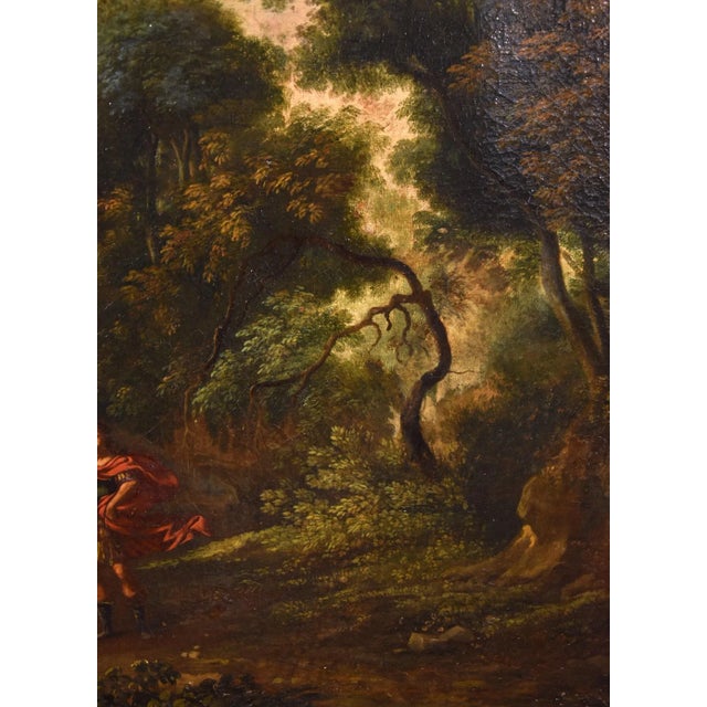 Gaspard Dughet / Gaspard Poussin, Landscape with Archangel Raphael & Tobias, 1660, Oil on Canvas For Sale - Image 9 of 16