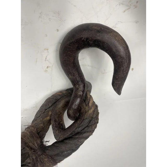 Vintage Giant Pulley Block in Wood for Boat, 1930s For Sale - Image 4 of 13