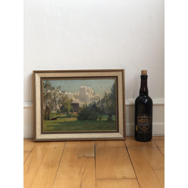 Countryside Cottage, 1920s, Oil Painting on Panel, Framed For Sale - Image 12 of 16