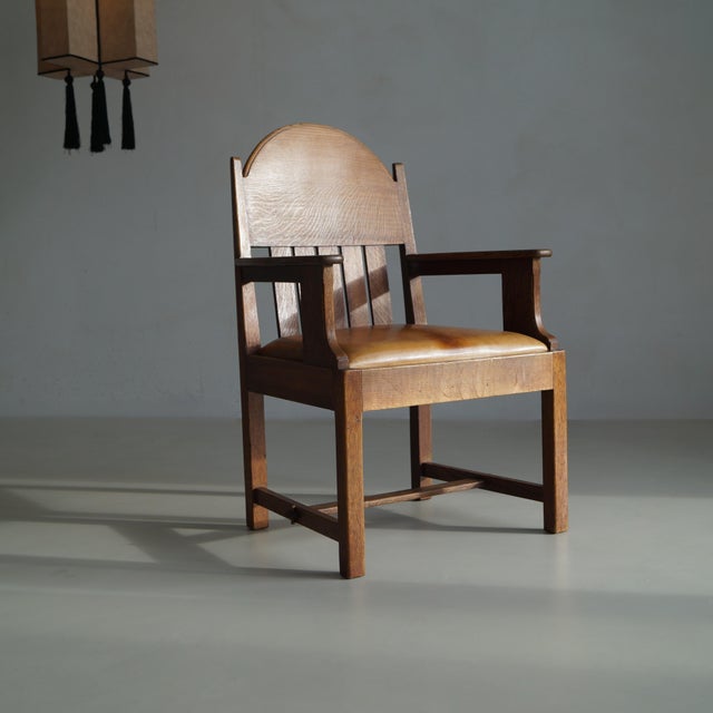 Dutch Art Deco Armchair by Hendrik Wouda for Pander & Sons, 1920s For Sale - Image 11 of 18