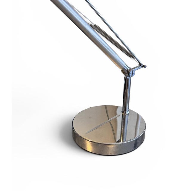 A striking vintage postmodern table lamp by belgian maker bellino, dating from the 1980s. Featuring a fully articulated...