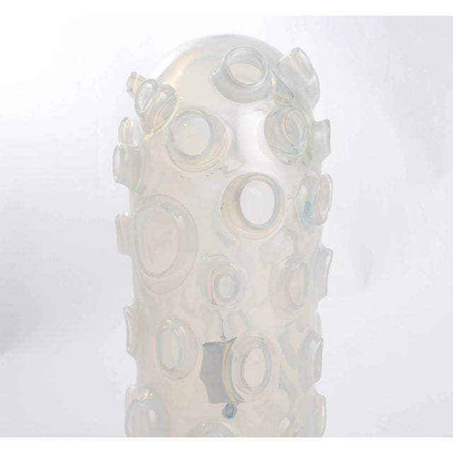 Contemporary Limited Edition Handblown Opaline Art Glass Lamp, "Caldera" For Sale - Image 3 of 6