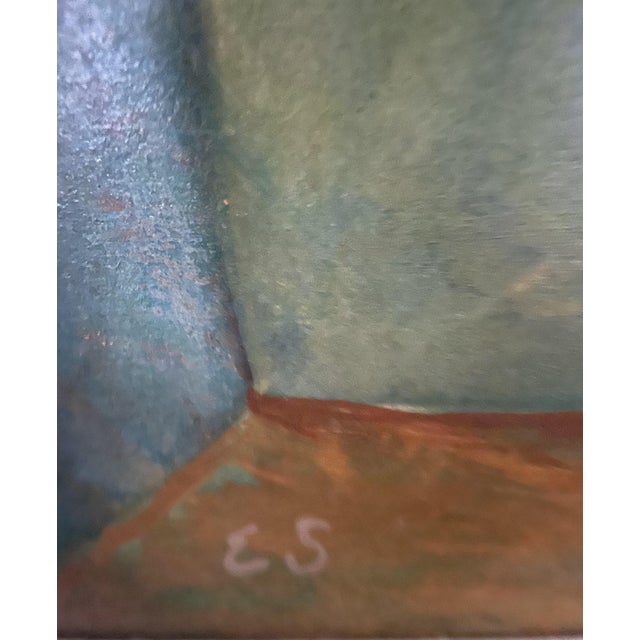 Ed Shewmake, ( 1920-2008) Large Painting of Seated Nude in Vibrant Colors, Oil on Board Ed Shewmake was the director of...