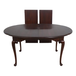 Statton Old Towne Cherry Oval Dining Room Table For Sale
