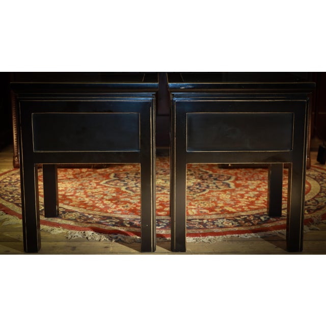 Vintage Canton Bedside Tables in Black Ash from Lombok, 2010s, Set of 2 For Sale - Image 11 of 18