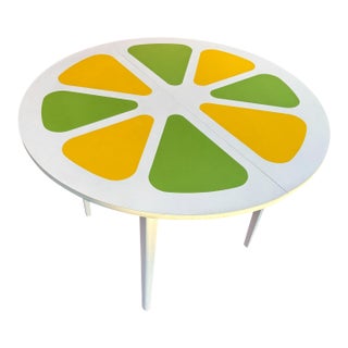 Mid 20th Century Lemon & Lime Slice Dining Table For Sale