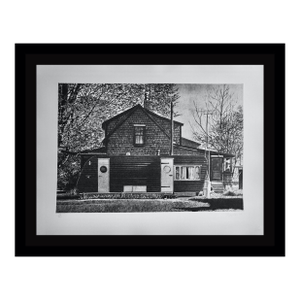 1970s John Baeder House With Trailer Print