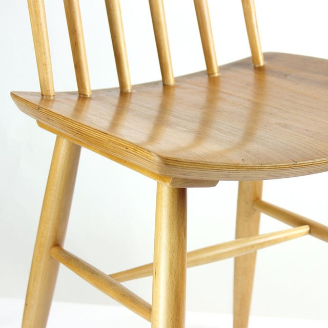 Mid-Century Modern Mid-Century Oak Chair, 1975 For Sale - Image 3 of 16