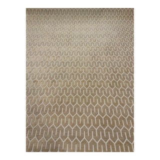 Kravet Smart: 34376-16 Modern Khaki and Sand Cut Chenille Designer Fabric - 10.5 Yards For Sale