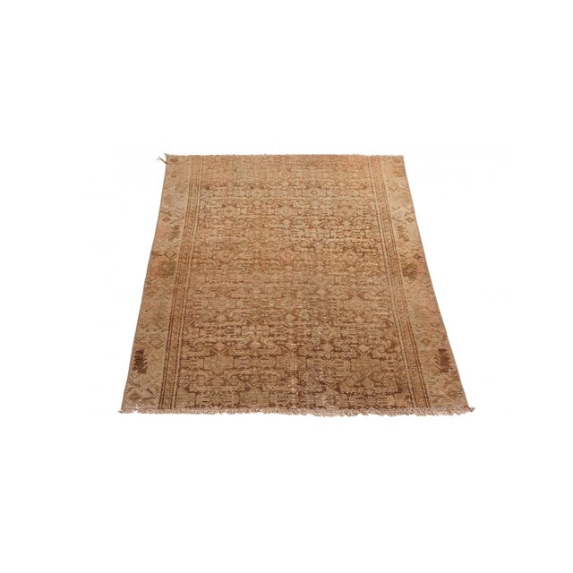 Mid-Century Modern Decorative Vintage Washed Out Rug - 2`11″ X 3`10″ Ft. For Sale - Image 3 of 6