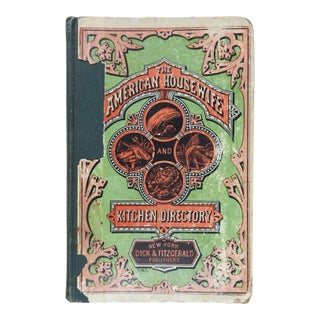 Late 19th Century American Housewife Kitchen Directory Antique Cookbook For Sale