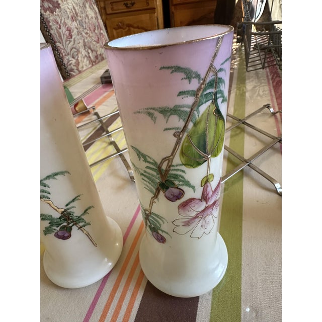 Glass Paste Vases, Set of 2, in Flawless conditions. Designed 1920 to 1949