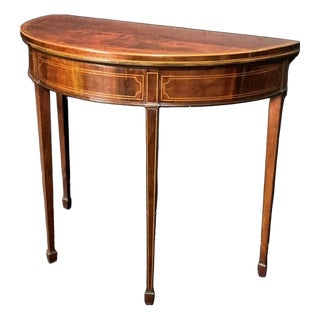 Hepplewhite Revival Mahogany Card Table, 1905 For Sale