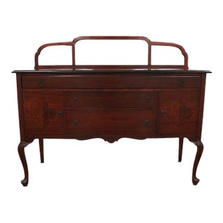 Vintage Mahogany Buffet Server For Sale