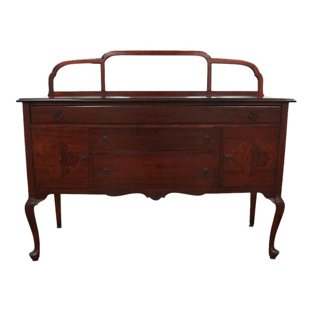 Vintage Mahogany Buffet Server For Sale
