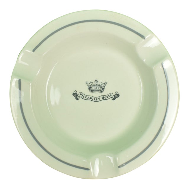 Piccadilly Hotel Porcelain Ashtray For Sale