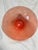 1920s Vintage Art Deco Salmon Ribbed Pink Glass, Shade Lamp Fixture For Sale - Image 5 of 10
