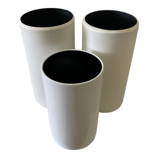 Vintage Canister "Up Light" Metal Lamps - Set of 3 For Sale