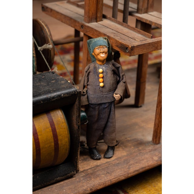 Early 20th Century Mechanical Blacksmith Forge Sideshow Model For Sale - Image 9 of 17