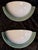 Vintage Glare-Free Wall Lamps with White Lacquered Metal Reflector and Tinted Acrylic Frame, 1990s, Set of 2, in Very Good...