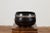 Burmese Vintage Black Lacquer Bowl with Silver Toned Frieze of Palmettes For Sale - Image 9 of 12