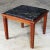 Vintage Mid Century Modern Walnut and Black Marble Square End or Side Table For Sale - Image 13 of 13
