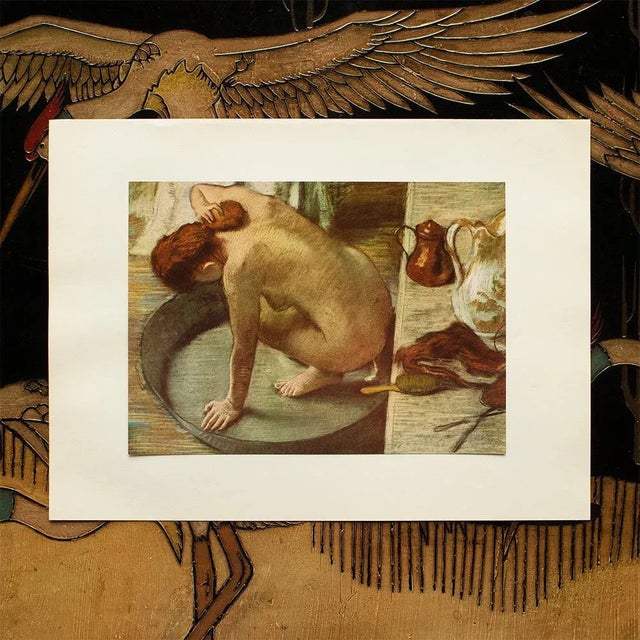 The School of Paris 1955 After Edgar Degas "The Tub", First Edition Full-Color Vintage Print For Sale - Image 3 of 8