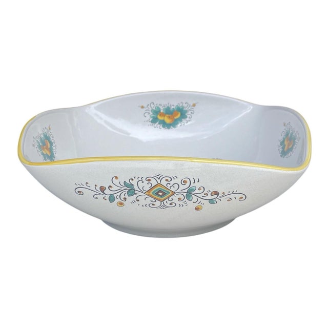 Deruta Vintage Deruta Raffaellesco Serving Bowl and Tray- Set of 2 For Sale - Image 4 of 9