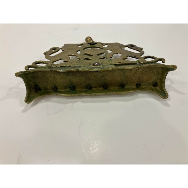 Antique Brass Menorah For Sale In Boston - Image 6 of 7