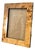 Burlwood and Black Laquer Picture Frame With Velvet Back– 5.5" X 7" for 4" X 6" Photo | Organic Modern / Coastal Regency For Sale