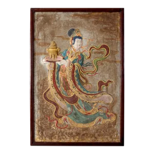 Vintage Chinese Plaster Painting