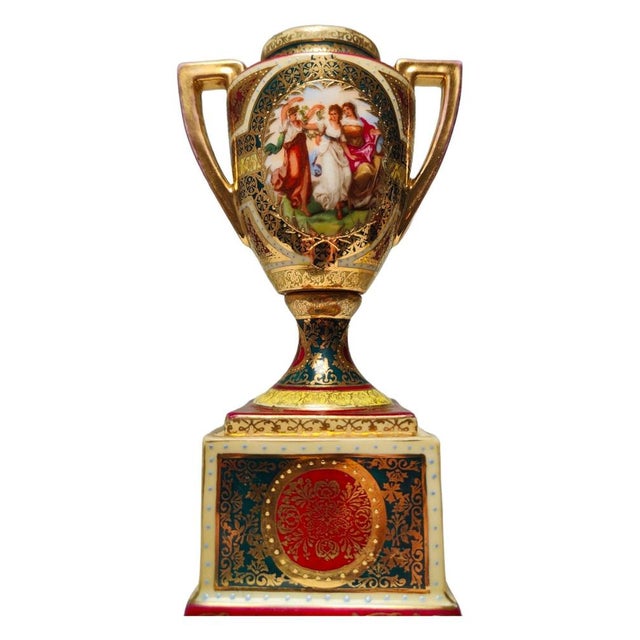 Small Austrian Porcelain Vase, 19th Century For Sale - Image 11 of 14