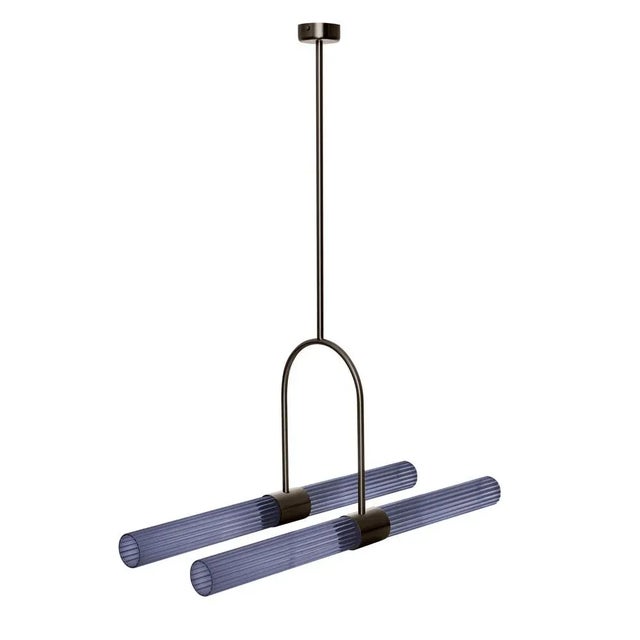 Sbarlusc pendant lamp by Luce Tu Dimensions: 71.4 x 35-75 cm Materials: Brass and glass State-of-the-art technology and...