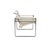 Bauhaus Wassily Chair in Cream Leather by Marcel Breuer for Knoll Inc. / Knoll International For Sale - Image 10 of 13