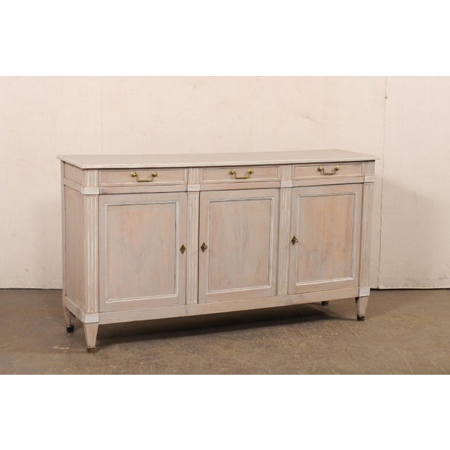 French Antique Neoclassical Buffet Cabinet For Sale - Image 4 of 12