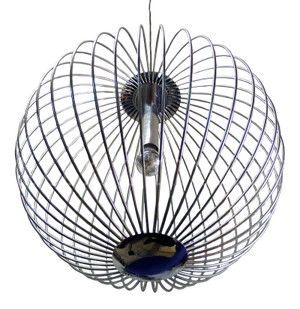 Italian Chrome Pendant Light, 1960s