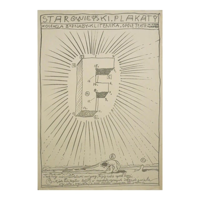 1979-1980 Original Polish Exhibition Poster, Starowieyski Plakaty (Posters of Starowieyski) For Sale
