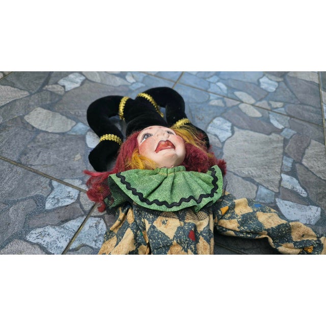 Venetian Clown Marionette Puppet, 1960s For Sale - Image 6 of 9