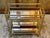 Brass Bar Cart With Mirrored Shelves For Sale - Image 4 of 12