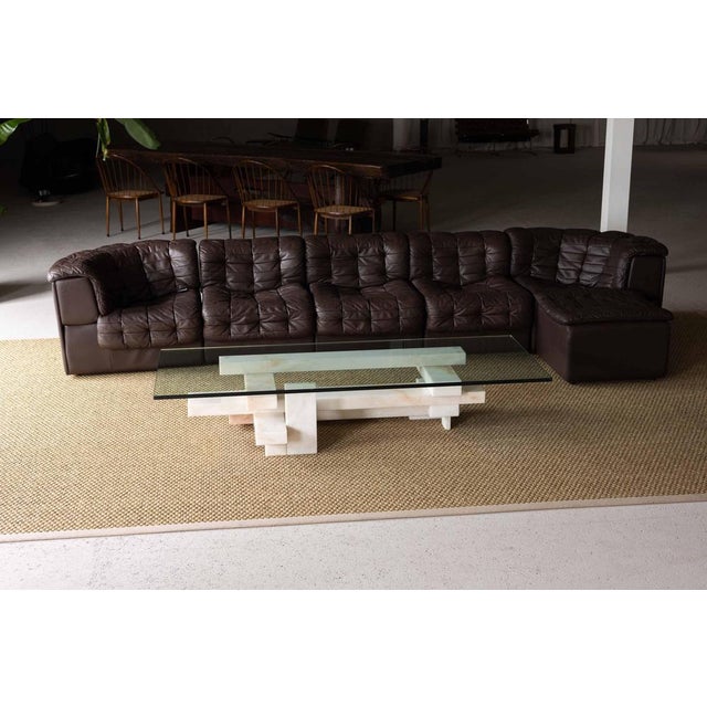 Glass Marble Coffee Table by Willy Ballez, Belgium, 1979 For Sale - Image 7 of 18