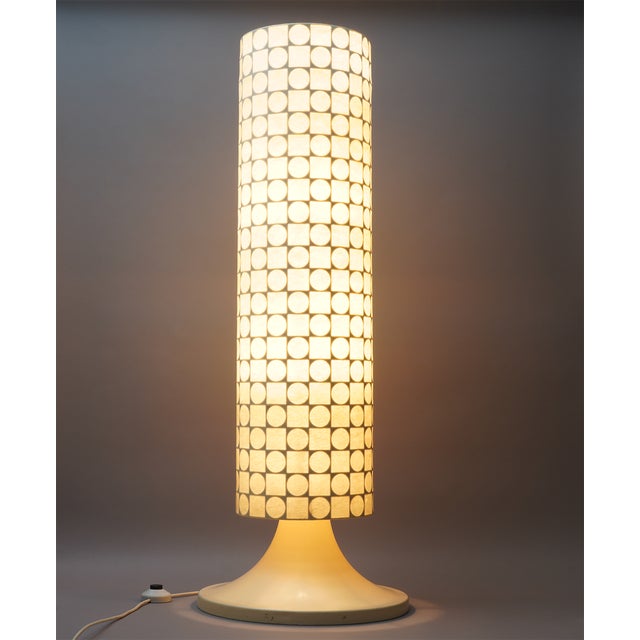 Cream Vintage Floor Lamp by Friedel Wauer, 1960s For Sale - Image 8 of 9