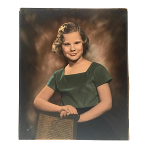 Giant 20x24 Mid Century Hand-colored Portrait of "Debbie" by Millett, EUC