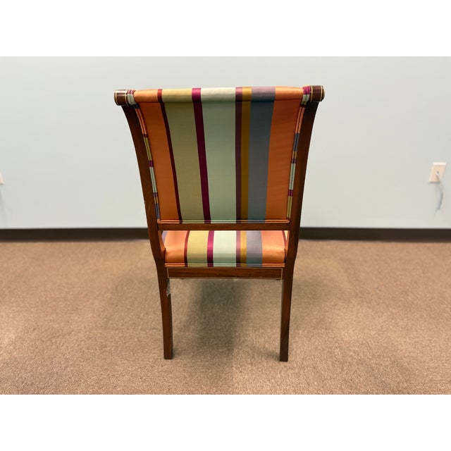 1990s Upholstered Accent Armchair / Side Chair For Sale - Image 4 of 4