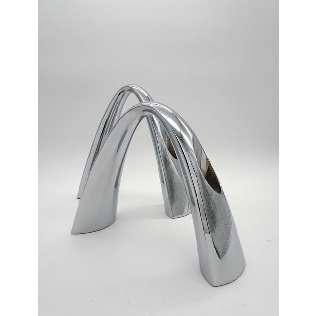 Metal Twillight Candlesticks by Steve McGugan for Stelton, Denmark, 2008, Set of 2 For Sale - Image 7 of 14