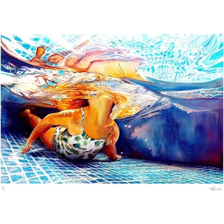 Maude Ovize, Flamboyant Summer Bath, 2021, Screenprint For Sale