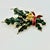 Mid-Century Boho Chic Americana Christmas Holly Swag Brooch With Red Ribbon. For Sale - Image 4 of 10