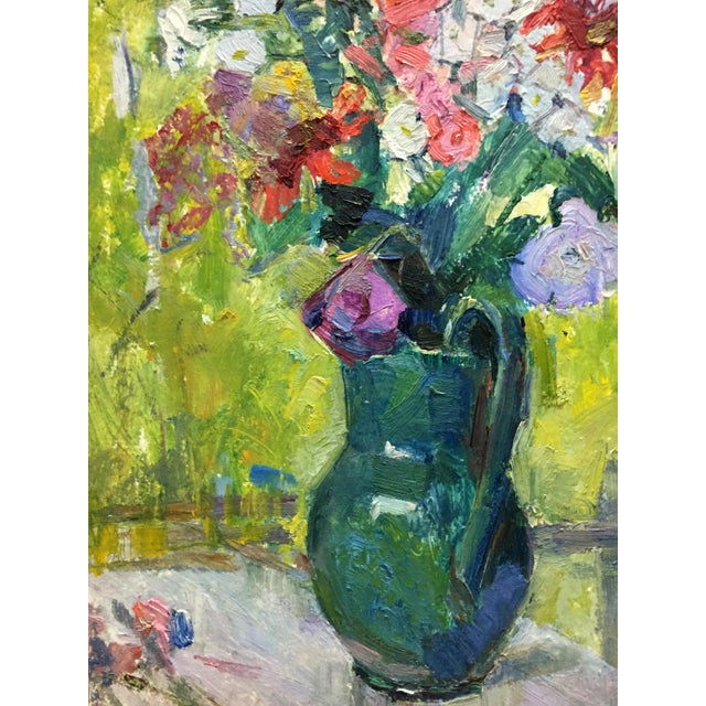 1980s Oil Painting Beautiful Mood Dovgalevskaya Vera Veniaminovna For Sale - Image 4 of 9