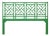 Chippendale Headboard California King - Bright Green For Sale