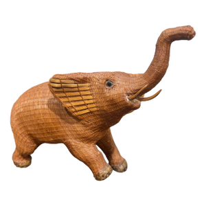 Shanghai Handicrafts Woven Wicker Elephant