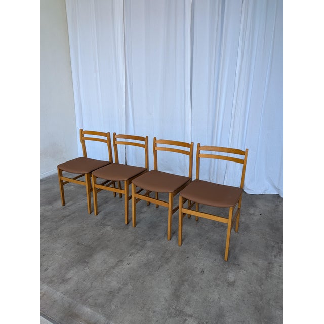 Vintage Scandinavian Wooden Dining Chairs, Yugoslav, 1970s, Set of 14 For Sale - Image 12 of 18